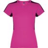 T-Shirt Tecnica Donna - Fucsia/Nero