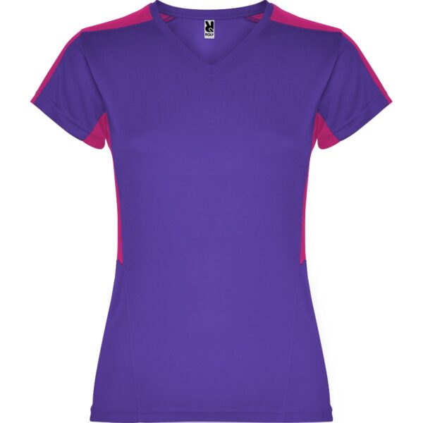 T-Shirt Tecnica Donna - Mora/Rosa Orchidea