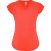 T-Shirt Tecnica Stretch Donna - Corallo Fluo