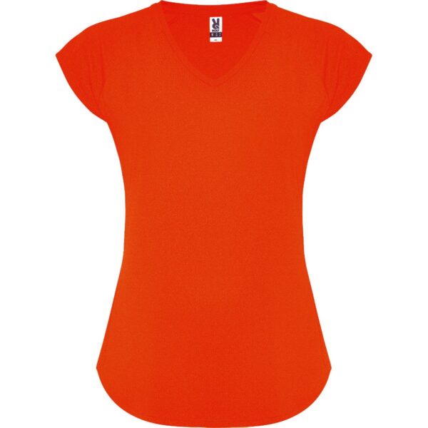 T-Shirt Tecnica Stretch Donna - Fire Orange