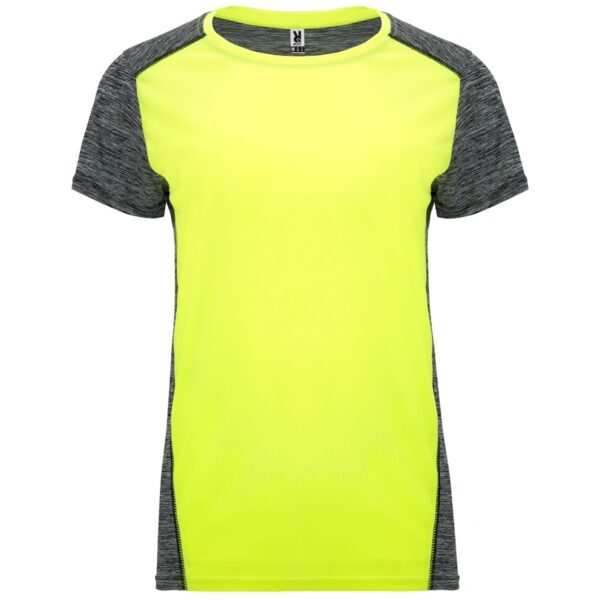 T-Shirt Tecnica Donna - Giallo Fluo/Nero Vigorè