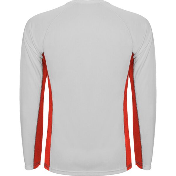 T-Shirt Tecnica Manica Lunga - Bianco/Rosso dettaglio 1