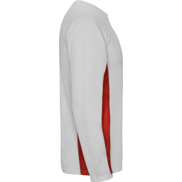 T-Shirt Tecnica Manica Lunga - Bianco/Rosso dettaglio 3