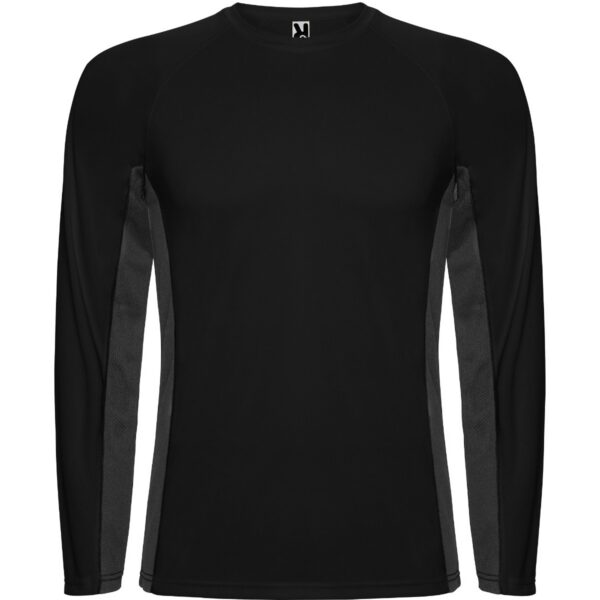 T-Shirt Tecnica Manica Lunga - Nero/Piombo Scuro