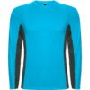 T-Shirt Tecnica Manica Lunga - Turchese/Piombo Scuro