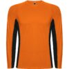 T-Shirt Tecnica Manica Lunga - Arancione Fluo/Nero