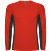 T-Shirt Tecnica Manica Lunga - Rosso/Piombo Scuro