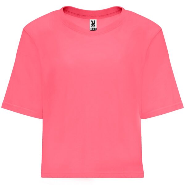 T-Shirt Donna Crop - Rosa Lady Fluo