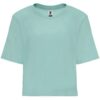 T-Shirt Donna Crop - Blu Lavato