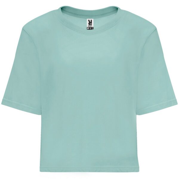 T-Shirt Donna Crop - Blu Lavato