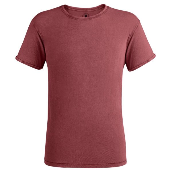T-Shirt Effetto Lavato - Granata