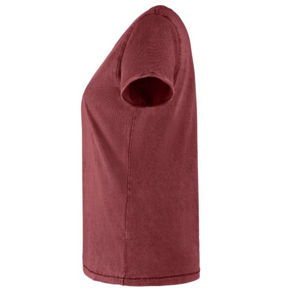 T-Shirt Donna Effetto Lavato - Granata dettaglio 2