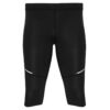 Leggings sportivo da uomo a metà polpaccio - Nero