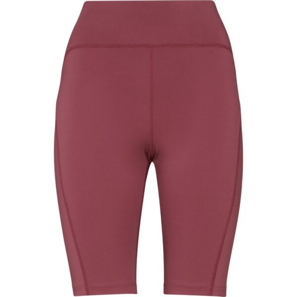 Leggings corti a compressione riciclati - Berry Red