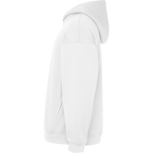 Felpa Oversize con Cappuccio 320 g - Bianco vista 2
