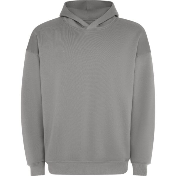 Felpa Oversize con Cappuccio 320 g - Grigio Perla