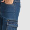 Short multitasche in denim - dettaglio 1