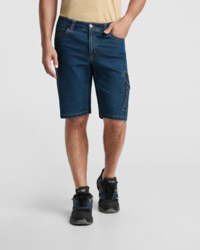Short multitasche in denim - modello 1