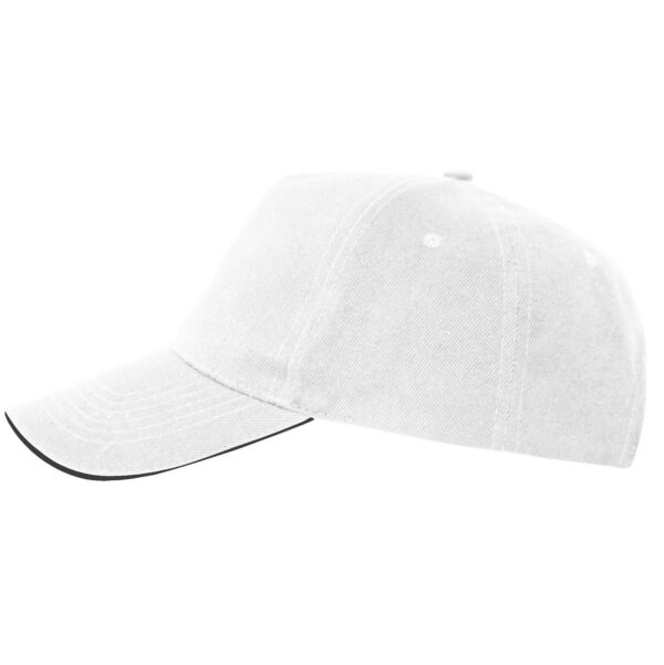 Cappellino a 5 pannelli realizzato in cotone - vista 2