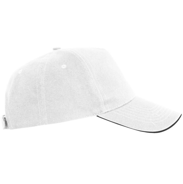 Cappellino a 5 pannelli realizzato in cotone - vista 3