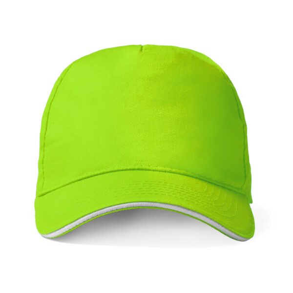 Cappellino a 5 pannelli realizzato in cotone - Verde Oasis