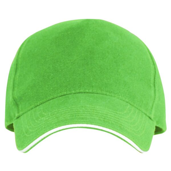 Cappellino a 5 pannelli realizzato in cotone - Verde Felce