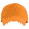 Cappellino a 5 pannelli realizzato in cotone - Arancione