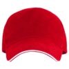 Cappellino a 5 pannelli realizzato in cotone - Rosso