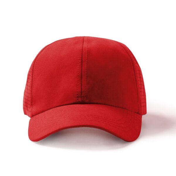 Berretto sportivo traspirante in 100% microfibra - Rosso