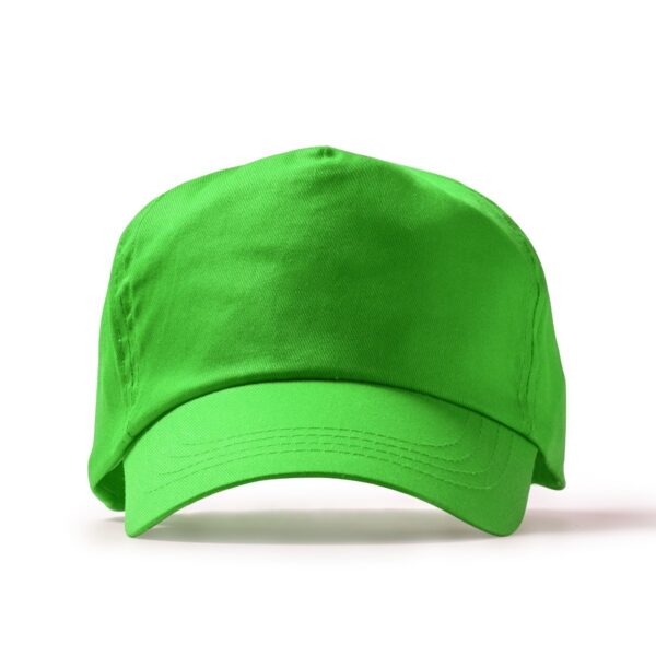 Berretto a 5 sezioni in 100% cotone - Verde Felce