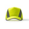 Berretto a 5 sezioni in 100% poliestere - Giallo Fluo