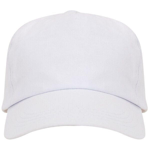 Cappellino a 5 pannelli in cotone - Bianco