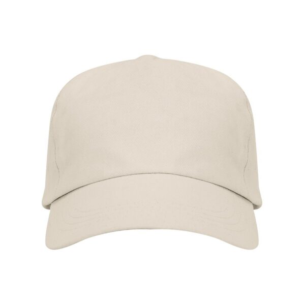 Cappellino a 5 pannelli in cotone - Beige