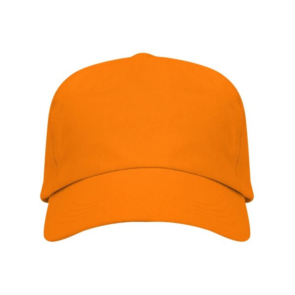Cappellino a 5 pannelli in cotone - Arancione