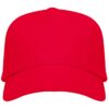 Cappellino a 5 pannelli in cotone - Rosso