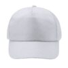 Cappellino 5 pannelli in RPET Chiusura regolabile - Bianco