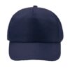 Cappellino 5 pannelli in RPET Chiusura regolabile - Blu Navy