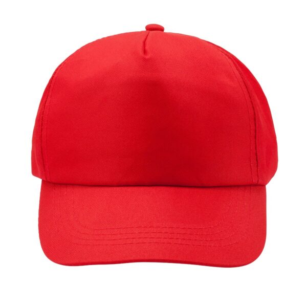Cappellino 5 pannelli in RPET Chiusura regolabile - Rosso