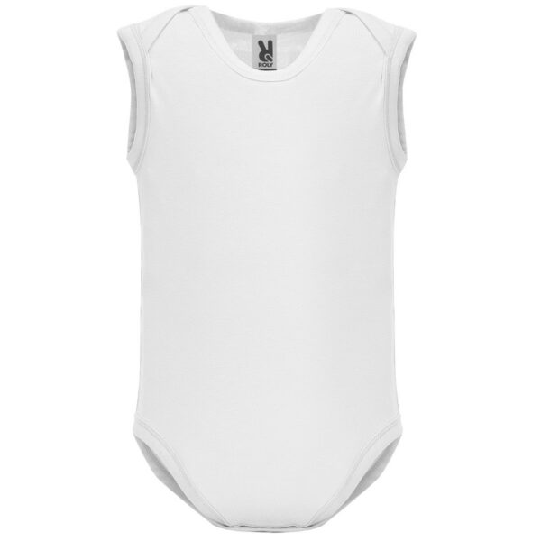 Body neonato con bretelle single jersey - Bianco