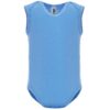 Body neonato con bretelle single jersey - Celeste