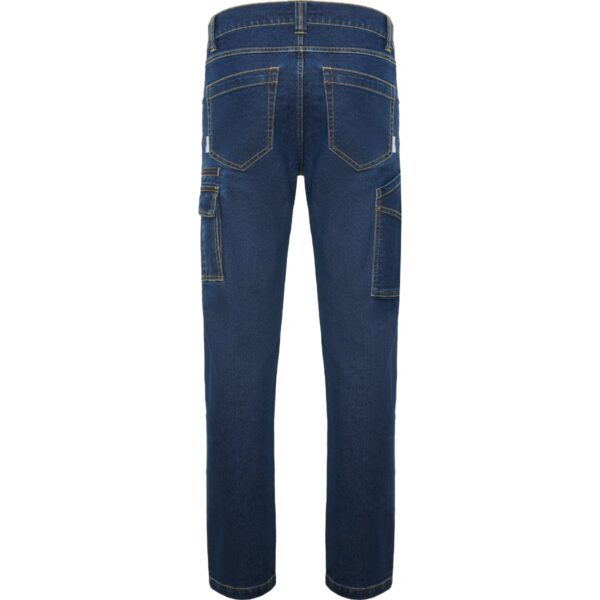 Pantaloni lunghi multitasche in denim con cuciture - vista 1