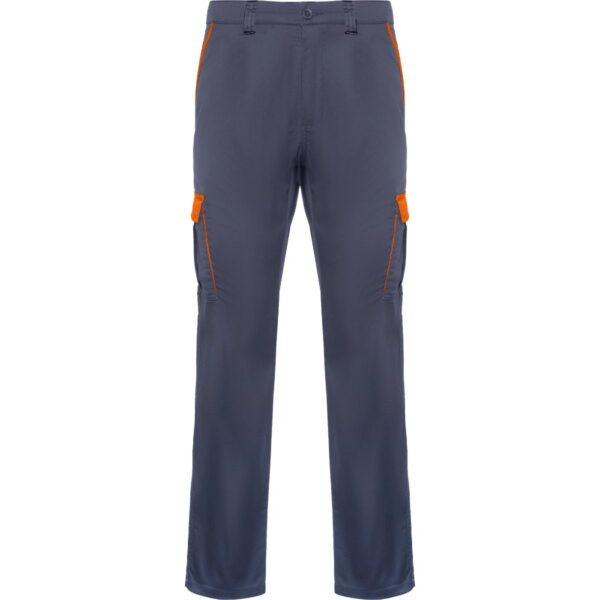 Pantalone lungo multitasche - Piombo/Arancione