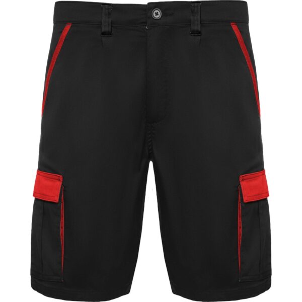 Short multitasche - Nero/Rosso