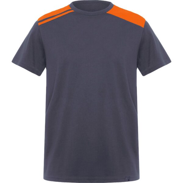 T-Shirt da Lavoro - Piombo/Arancione