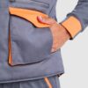 Gilet da lavoro multitasche imbottito con schienale - dettaglio 1