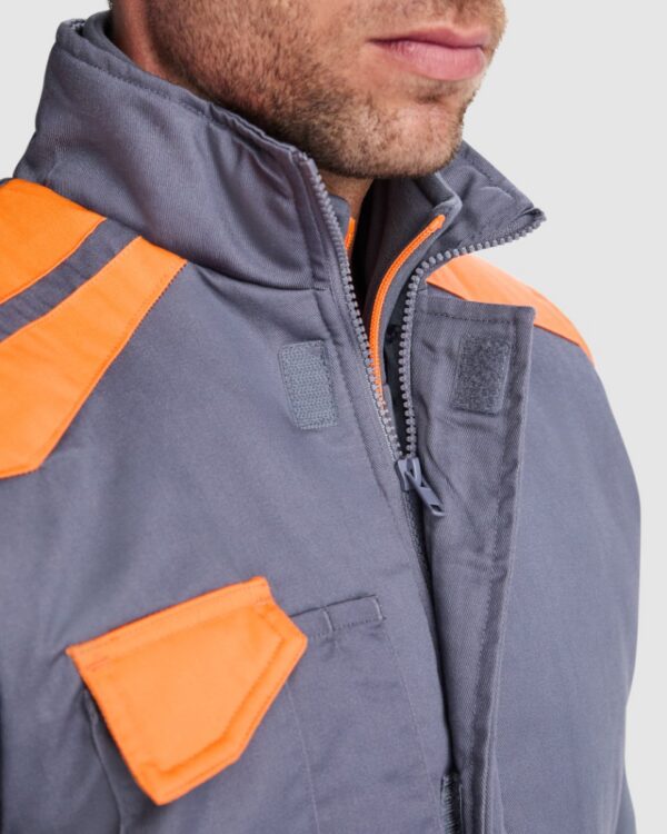 Gilet da lavoro multitasche imbottito con schienale - dettaglio 2