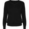 Maglione Donna Collo a V - Nero