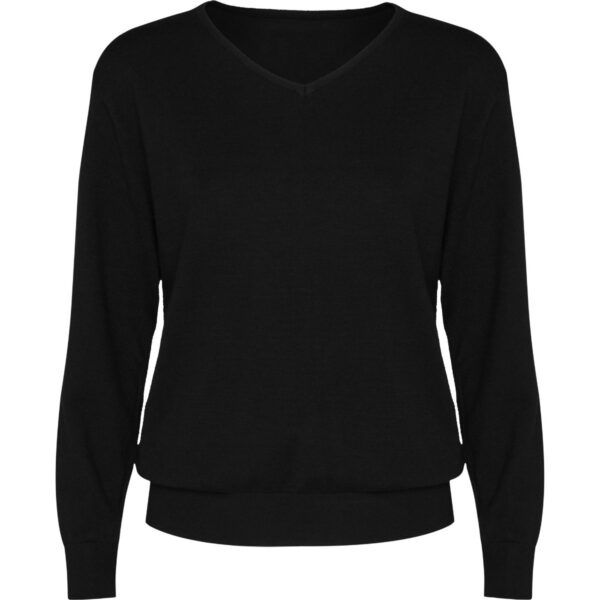 Maglione Donna Collo a V - Nero