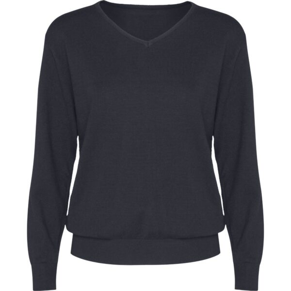 Maglione Donna Collo a V - Ebano