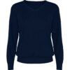 Maglione Donna Collo a V - Blu Navy
